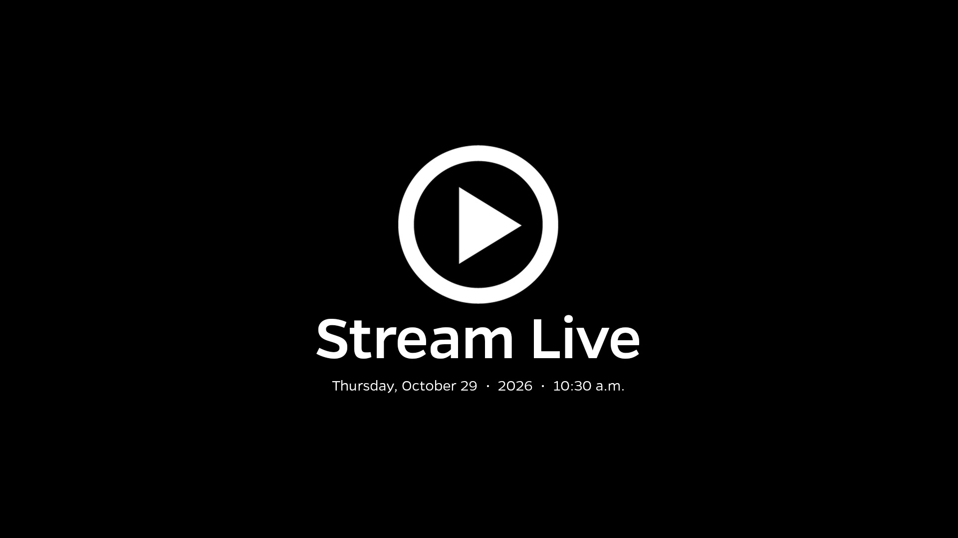 Stream Live